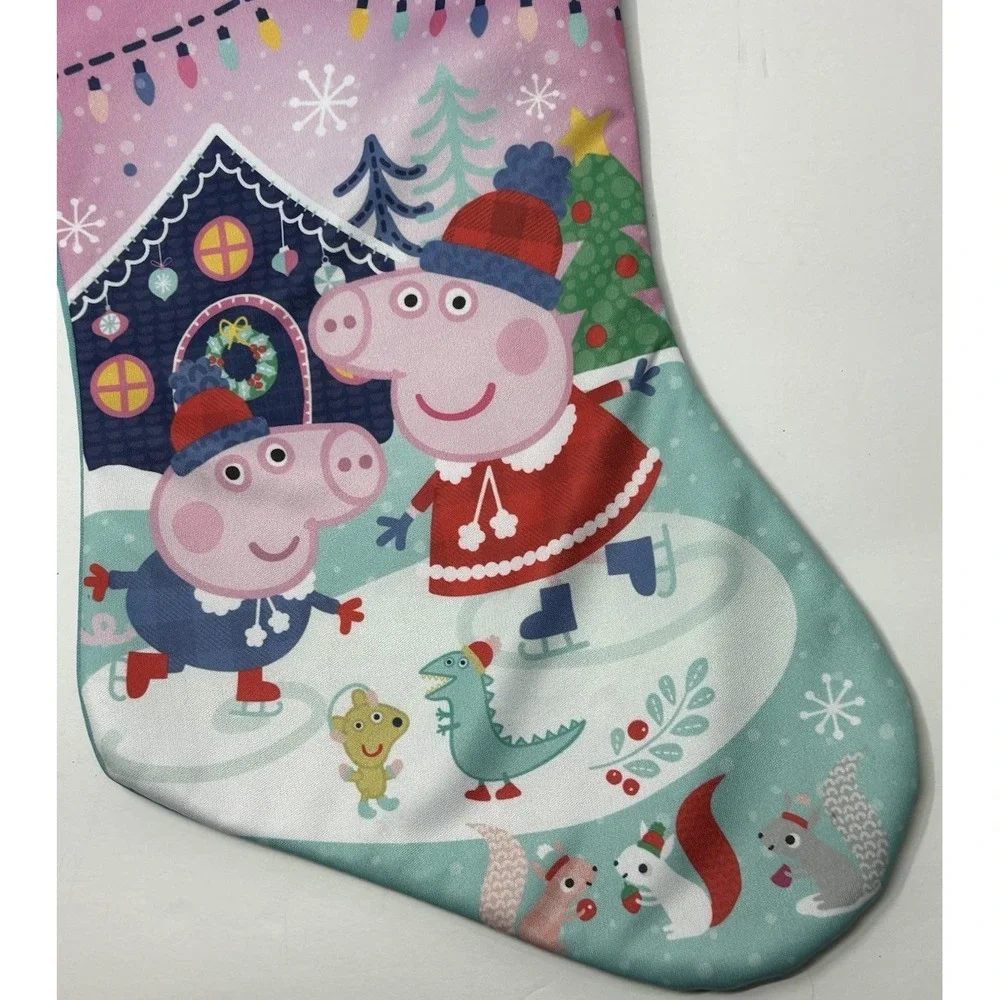 Peppa Pig George Holiday Christmas Stocking Sock 7x 16